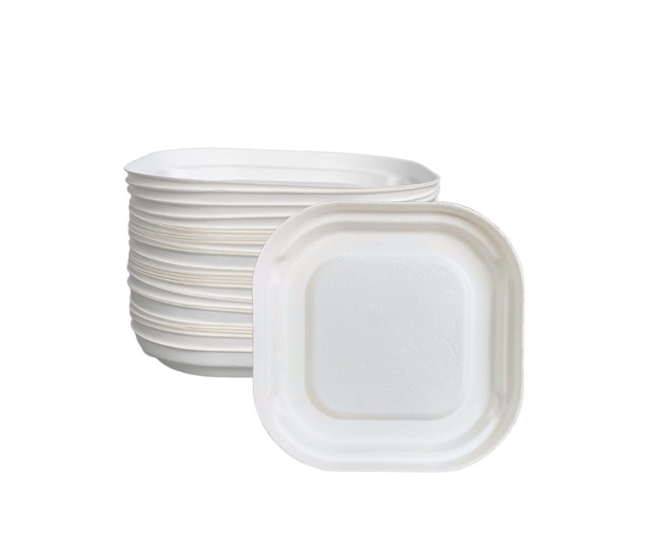 Đĩa Bã Mía Vuông Trắng 15cm - Ảnh 8