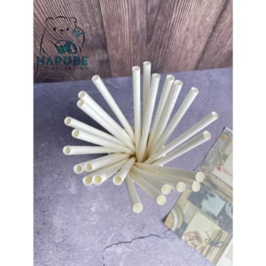 Alternative view of Ống Hút Giấy Màu Trắng 20cm Không Bọc Giấy