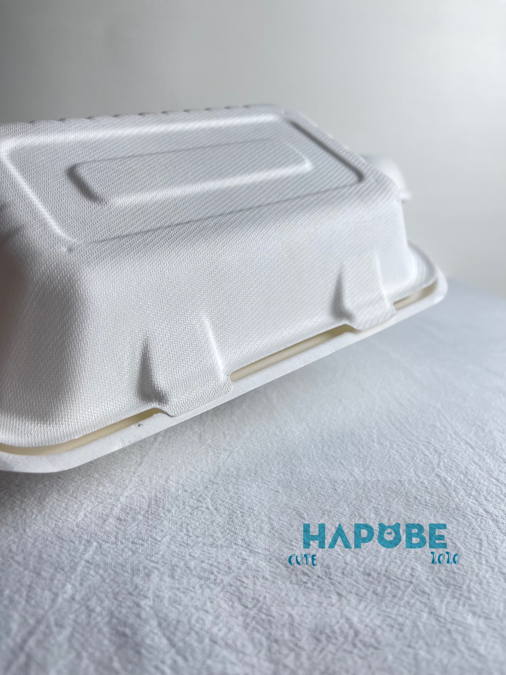 Hộp Bã Mía Vỏ Sò Chữ Nhật Trắng 2 Ngăn 900ml - Ảnh 7