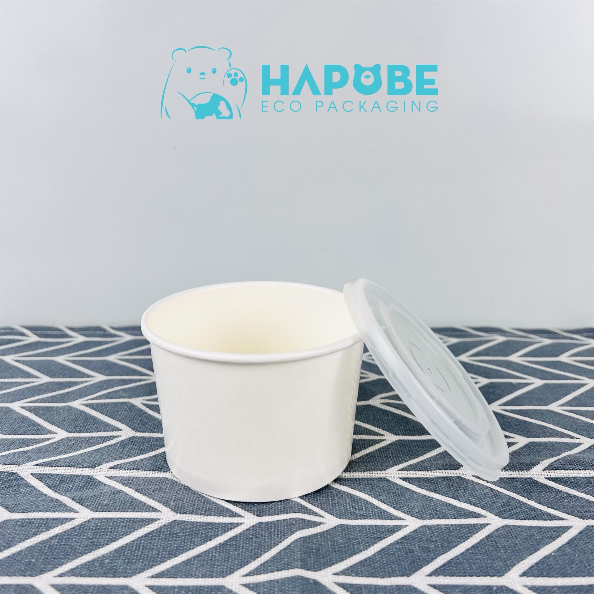 Tô Giấy 2PE Trắng 300ml Kèm Nắp - Ảnh 4