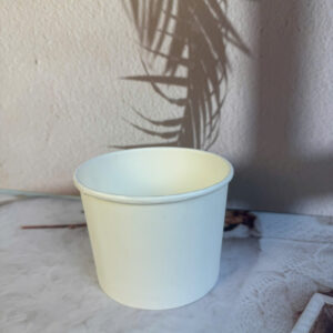 Tô Giấy 2PE Trắng 650ml Kèm Nắp