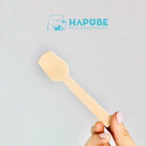 Thìa Gỗ Sữa Chua Phẳng