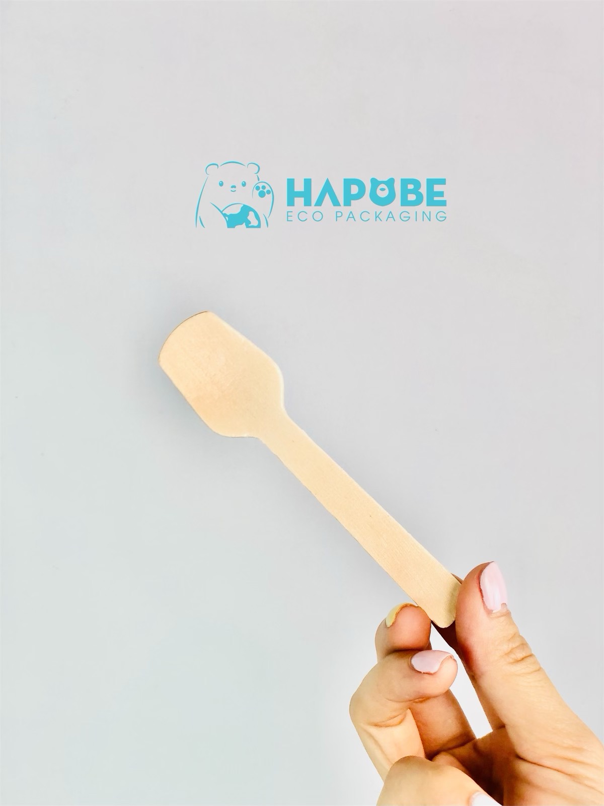 Thìa Gỗ Sữa Chua Phẳng