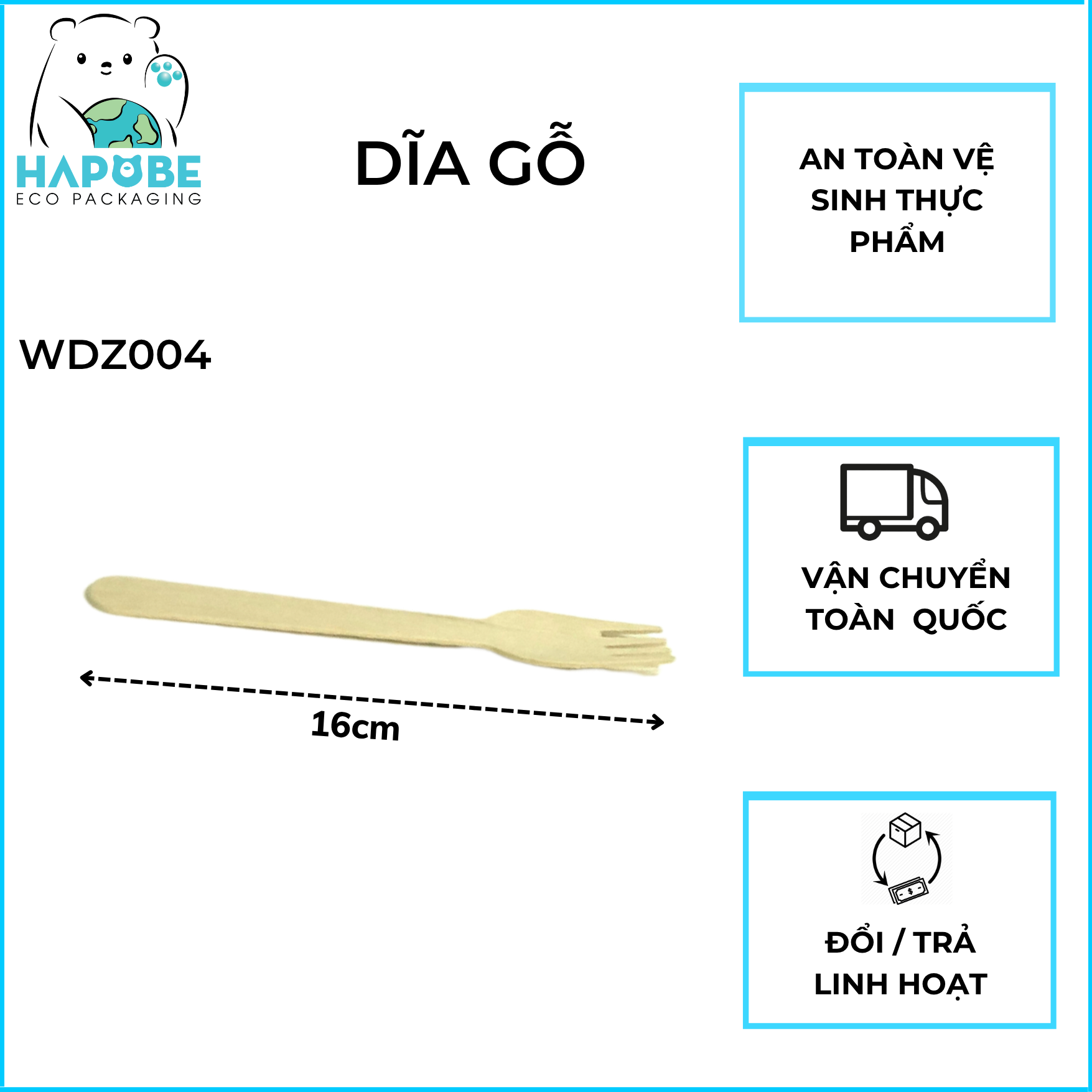 Dĩa Gỗ 16cm - Ảnh 5