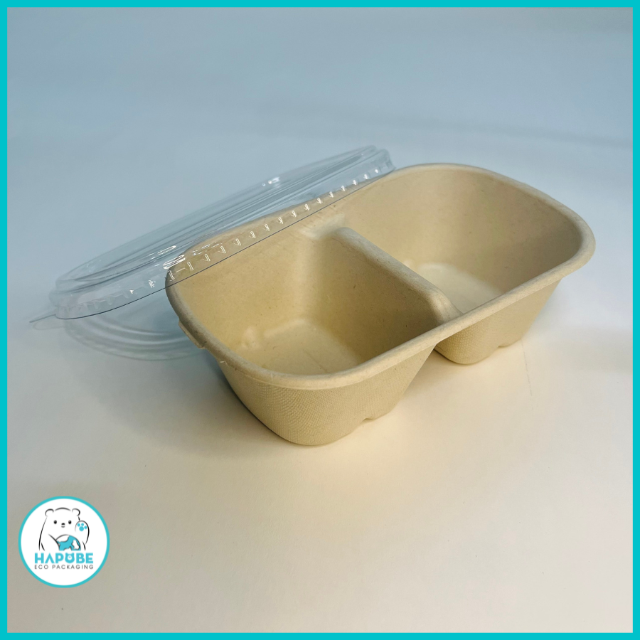 Hộp Bã Mía Oval 2 Ngăn 700ml - Ảnh 3