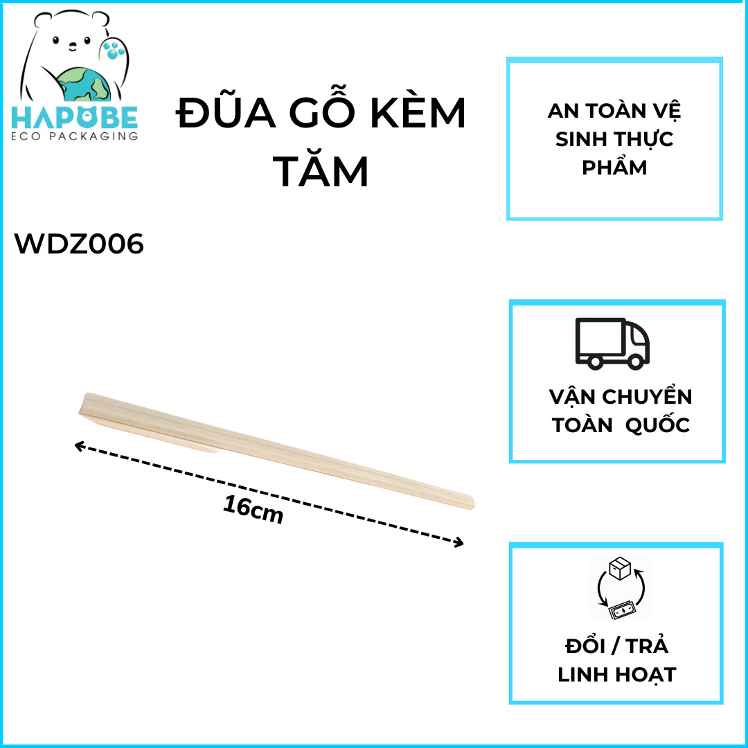 Đũa gỗ kèm tăm - Ảnh 6