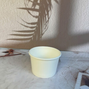 Tô Giấy 2PE Trắng 120ml Kèm Nắp