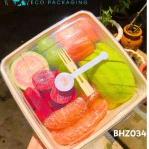 Alternative view of Hộp Bã Mía Vuông Nâu 1000ml