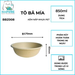 Alternative view of Bát Bã Mía Nâu 850ml