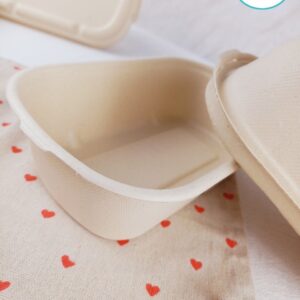 Alternative view of Hộp Bã Mía Oval Nâu 700ml