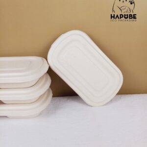 Hộp Bã Mía Oval 2 Ngăn 750ml