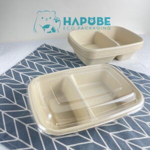 Hộp Bã Mía 2 Ngăn 900ml