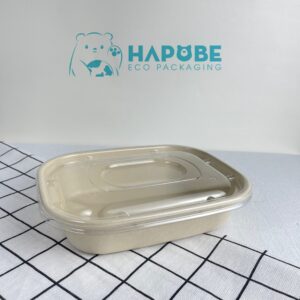 Alternative view of Hộp Bã Mía Oval Nâu 1100ml