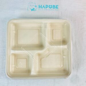 Alternative view of Hộp Bã Mía 4 Ngăn Nâu 1200ml