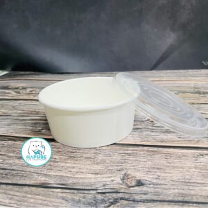 Alternative view of Tô Giấy Trắng Kèm Nắp