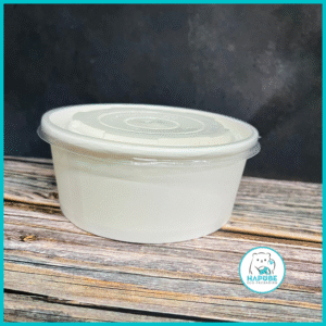 Tô Giấy Trắng Kèm Nắp