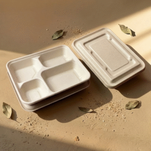 Hộp Bã Mía 4 Ngăn