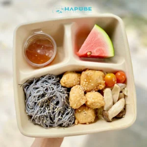 Hộp Bã Mía 3 Ngăn